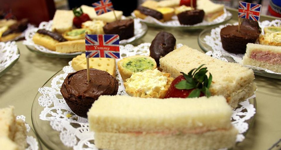 Traditional British foods play an important role in many DBE events.